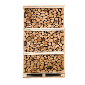 Kaminholz Eiche gespalten kammergetrocknet 25 cm – Palette 1,8 RM (2,6 SRM) Brennholz